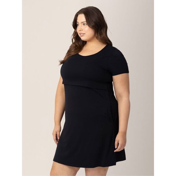 Eleanora Bamboo Maternity & Nursing Dress Small - Picture 3 of 5